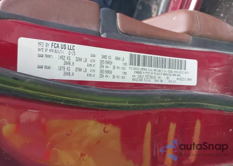 2015 Jeep Grand Cherokee Summit from USA, damaged, VIN 1C4RJFJT5FC799183